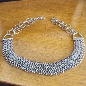 Vintage Sterling multi chain Necklace